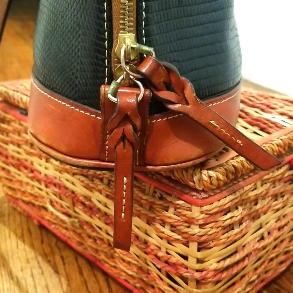 Dooney & Bourke Textured Leather Zip Satchel